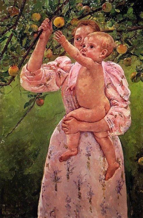 Mary Cassatt Baby Reaching For An Apple Aka Child Picking Fruit